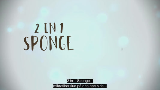 2 in 1 Sponge-lappi og svampur í einum